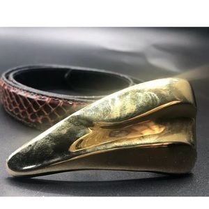 1990’s Apple AC OF NY Genuine Snakeskin Leather Belt- Never worn.